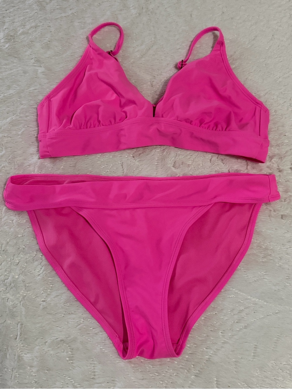 Hot Pink Two-Piece Bikini Set
